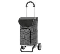 ANDERSEN Einkaufstrolley - Scala Shopper Plus Famke schwarz | sehr leicht, klappbar, klein zusammenlegbar, bis 30 kg - Tasche mit Thermofach, Innenfach, Fronttasche, 47 L