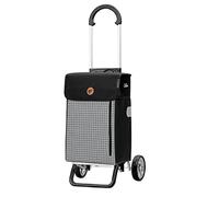 ANDERSEN Einkaufstrolley - Scala Shopper Plus Hente grau 36 L Einkaufswagen,nachhaltig,Thermo, Aluminium, klappbar, leicht, Räder abnehmbar