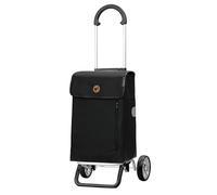 ANDERSEN Einkaufstrolley - Scala Shopper Plus Weda schwarz 36 L Handwagen, langlebig, Tasche abnehmbar, Aluminium, klappbar, leicht, Räder abnehmbar
