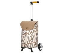 ANDERSEN Einkaufstrolley - Shopper Fun Tyra Zebra 46 L Einkaufsroller, hohe Qualität, modisch, Aluminium, Griff ergonomisch, leicht