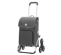 ANDERSEN Einkaufstrolley - Treppensteiger Royal Shopper Ipek Maxi anthrazit | ideal für Treppen, aus Alu, hohe Tragkraft, bis 50 kg - Tasche als Kühltasche, mit Zwischenboden, Reflektoren, 40 L
