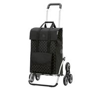 ANDERSEN Einkaufstrolley - Treppensteiger Royal Shopper Lisa schwarz 49 L Einkaufsroller, hohe Qualität, stylisch, Aluminium, klappbar, Räder abnehmbar