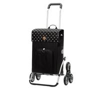 Andersen Shopper Treppensteiger Royal Alu klappbar mit Rad Ø 3 x 13cm und 45 Liter Tasche Malit schwarz mit Kühlfach