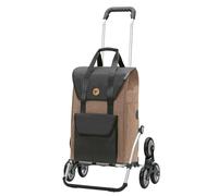 ANDERSEN Einkaufstrolley - Treppensteiger Royal Shopper Senta 2.0 Sand 49 L Einkaufswagen, stilvoll, wasserabweisend, Aluminium, klappbar, Räder abnehmbar