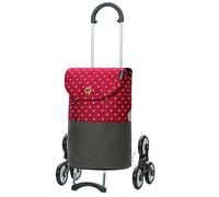 ANDERSEN Einkaufstrolley - Treppensteiger Scala Shopper Duko rot 36 L Shopping,wasserabweisend, leichtgängig, Räder abnehmbar, Treppensteiger