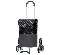 ANDERSEN Einkaufstrolley - Treppensteiger Scala Shopper Duko schwarz 36 L modern,wasserabweisend, leichtgängig, Räder abnehmbar, Treppensteiger