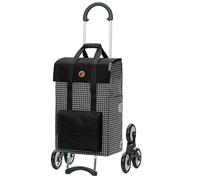 ANDERSEN Einkaufstrolley - Treppensteiger Scala Shopper Hedda schwarz 51 L Reflektor,Shopping, leichtgängig, Räder abnehmbar, Treppensteiger