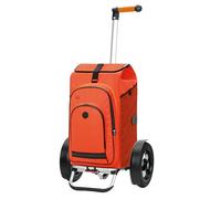 ANDERSEN Einkaufstrolley - Tura Shopper Hydro 3.0 orange | Fahrradanhänger, Luftbereifung, ergonomischer Griff, bis 50 kg - Tasche mit Rucksackfunktion, Thermofach, viel Stauraum, 62 L