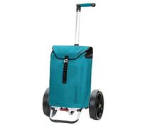 ANDERSEN Einkaufstrolley - Tura Shopper Ortlieb Petrol 49 L Handwagen, wasserdicht, wetterfest, Aluminium, Griff ergonomisch, klappbar, Kugellagerad