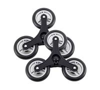 Andersen Ersatzrad-Set für Treppensteiger Einkaufstrolley, Dreikranzrad für Royal, Royal XXL & Scala Treppensteiger, 3 x Ø 130 mm