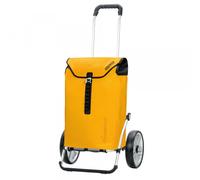Andersen Shopper Royal mit Kugellager Alu klappbar mit Kugellagerrad Ø 25 cm und 49 Liter Tasche Ortlieb gelb