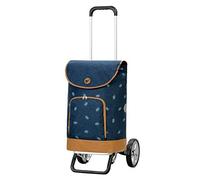 Andersen Shopper Alu Star höhenverstellbar mit Rad Ø 20cm und 41 Liter Tasche Holm blau