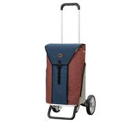 ANDERSEN Einkaufstrolley - Alu Star Shopper Oli.P 2.0 blau 50 L Einkaufswagen, hochwertig, Shopping, Thermo, Aluminium, höhenverstellbar, Räder abnehmbar