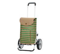 Andersen Einkaufstrolley - Royal Shopper Eske grün 47 L Handwagen, modern, nachhaltig, Shopping, Aluminium, klappbar, Kugellagerad