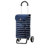 Andersen Shopper Scala Plus Alu klappbar mit Rad Ø 15 cm und 47 Liter Tasche Mia blau