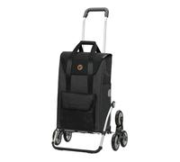 ANDERSEN Einkaufstrolley - Treppenst. Royal Sh. Senta 2.0 schwarz 49 L Einkaufswagen, stilvoll, wasserabweisend, Aluminium, klappbar, Räder abnehmbar, Treppensteiger