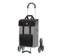 Andersen Shopper Treppensteiger Scala Stahl mit Rad Ø 3 x 13 cm und 51 Liter Tasche Hedda grau