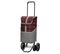 ANDERSEN Einkaufstrolley - Quattro Shopper Gese rot 46 L geräumig, hochwertig, Reflektor, höhenverstellbar, leise Räder, multifunktional, Räder abnehmbar