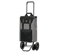 ANDERSEN Einkaufstrolley - Quattro Shopper Senta 2.0 grau 49 L Einkaufswagen, stilvoll, wasserabweisend, höhenverstellbar, leise Räder, multifunktional, Räder abnehmbar