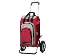 Andersen Shopper Royal Alu klappbar mit Luftreifen Ø 25cm und 62 Liter Tasche Hydro 2.0 mit Kühlfach rot