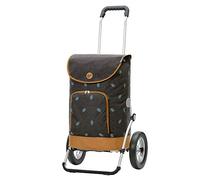 Andersen Shopper Royal Alu klappbar mit Metall-Speichen Rad Ø 25cm und 41 Liter Tasche Holm anthrazit