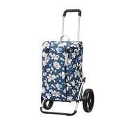 Andersen Shopper Royal mit 3-Speichenrad Ø 25 cm und 37 Liter Tasche Basil Magnolia blau, wasserdicht