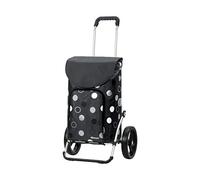 Andersen Shopper Royal mit 3-Speichenrad Alu klappbar mit 3-Speichen Rad Ø 25 cm und 41 Liter Tasche Kira mit Kühlfach grau
