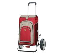 Andersen Shopper Royal Plus Alu klappbar mit Kugellagerrad Ø 25cm und 62 Liter Tasche Hydro 2.0 mit Kühlfach rot