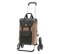 ANDERSEN Einkaufstrolley - Treppensteiger Royal Shopper Senta 2.0 Sand 49 L Einkaufswagen, stilvoll, wasserabweisend, Aluminium, klappbar, Räder abnehmbar