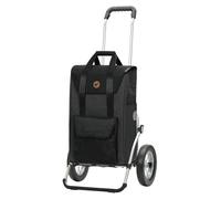 ANDERSEN Einkaufstrolley - Royal Shopper Senta 2.0 schwarz 49 L Einkaufswagen, stilvoll, wasserabweisend, Aluminium, klappbar, leichtgängig