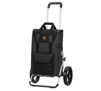 ANDERSEN Einkaufstrolley - Royal Shopper Senta 2.0 schwarz 49 L Einkaufswagen, stilvoll, wasserabweisend, Aluminium, klappbar, leise Räder