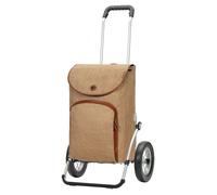 Andersen Shopper Einkaufstrolley Royal Shopper Reik 59 cm 50 L Leder Aluminium Beige