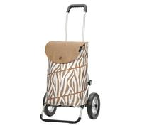 Andersen Shopper Einkaufstrolley Royal Shopper Tyra 59 cm, 46 L, Aluminium, klappbar Zebra/Beige