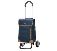 ANDERSEN Einkaufstrolley - Scala Shopper Plus Weda blau 36 L Handwagen, langlebig, Tasche abnehmbar, Aluminium, klappbar, leicht, Räder abnehmbar