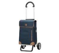 ANDERSEN Einkaufstrolley - Scala Shopper Plus Weda blau 36 L Handwagen, langlebig, Tasche abnehmbar, Aluminium, klappbar, leicht, Räder abnehmbar