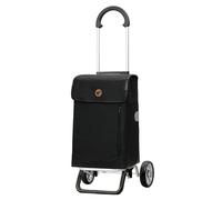 ANDERSEN Einkaufstrolley - Scala Shopper Plus Weda schwarz 36 L Handwagen, langlebig, Tasche abnehmbar, Aluminium, klappbar, leicht, Räder abnehmbar