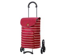 Andersen Shopper Treppensteiger Scala Stahl mit Rad Ø 3 x 13cm und 41 Liter Tasche Mia rot