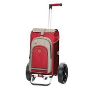 Andersen Shopper Tura Alu klappbar mit Kugellagerrad Ø 29cm und 62 Liter Tasche Hydro 2.0 mit Kühlfach rot
