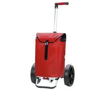 ANDERSEN Einkaufstrolley - Tura Shopper Ortlieb rot 49 L Handwagen, wasserdicht, wetterfest, Aluminium, Griff ergonomisch, klappbar, Kugellagerad