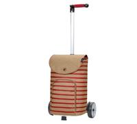 Andersen Einkaufstrolley - Unus Shopper Eske rot 47 L Handwagen, modern, nachhaltig, Shopping, Aluminium, Griff ergonomisch, höhenverstellbar, Kugellagerrad