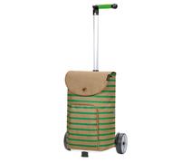 ANDERSEN Einkaufstrolley - Unus Shopper Eske grün 47 L Handwagen, modern, nachhaltig, Shopping, Aluminium, Griff ergonomisch, höhenverstellbar, Kugellagerrad