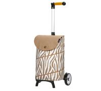 Andersen Shopper Einkaufstrolley Unus Fun Tyra Zebra – 46 L, Aluminium, ergonomischer Griff