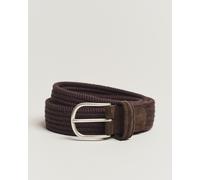 Anderson's Braided Wool Belt Brown Braun 90