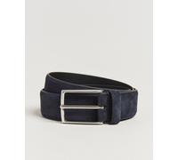 Anderson's Calf Suede 3,5 cm Belt Navy Blau 100