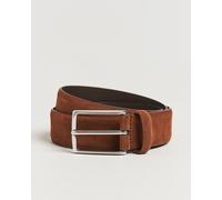 Anderson's Calf Suede 3,5 cm Belt Tobacco Braun 90