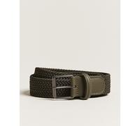 Anderson's Elastic Woven 3 cm Belt Military Green Grün 90