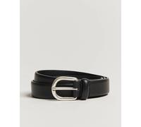 Anderson's Grained Leather Belt 2,5 cm Black Schwarz 105