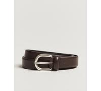 Anderson's Grained Leather Belt 2,5 cm Dark Brown Braun 90