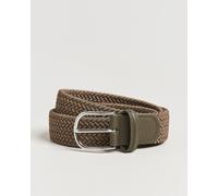 Anderson's Stretch Woven 3,5 cm Belt Khaki Grün 85