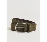 Anderson's Suede 3,5 cm Belt Green Grün 90